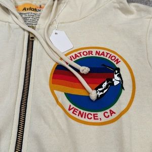 Aviator Nation Hoodie - Vintage White